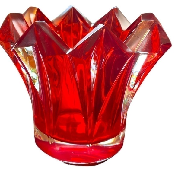 Mikasa Skyline red, candle holder, dramatic, excellent condition, no flaws - Picture 3 of 5